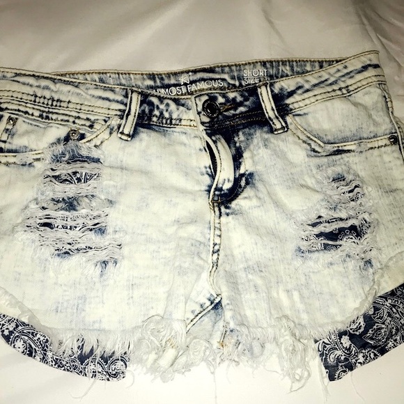 Pants - White washed vintage shorts